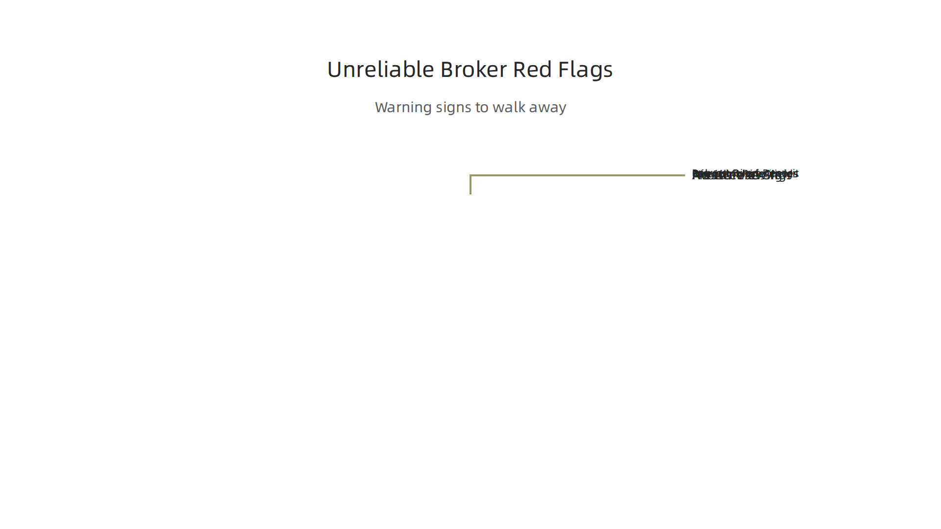 Identify common red flags to avoid unreliable real estate brokers and protect your investment in Dubai.