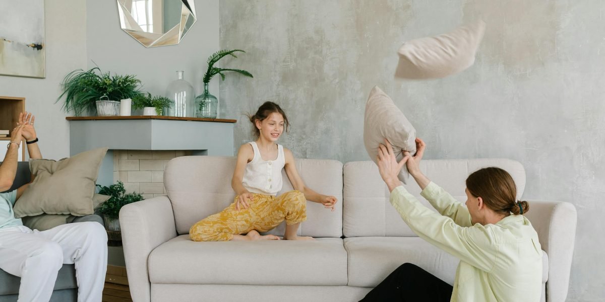 A family enjoying the spaciousness and comfort of their villa and community.
