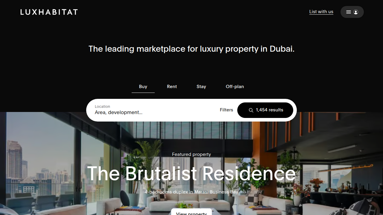 Luxhabitat.ae showcasing villas for sale in Palm Jumeirah, Dubai.