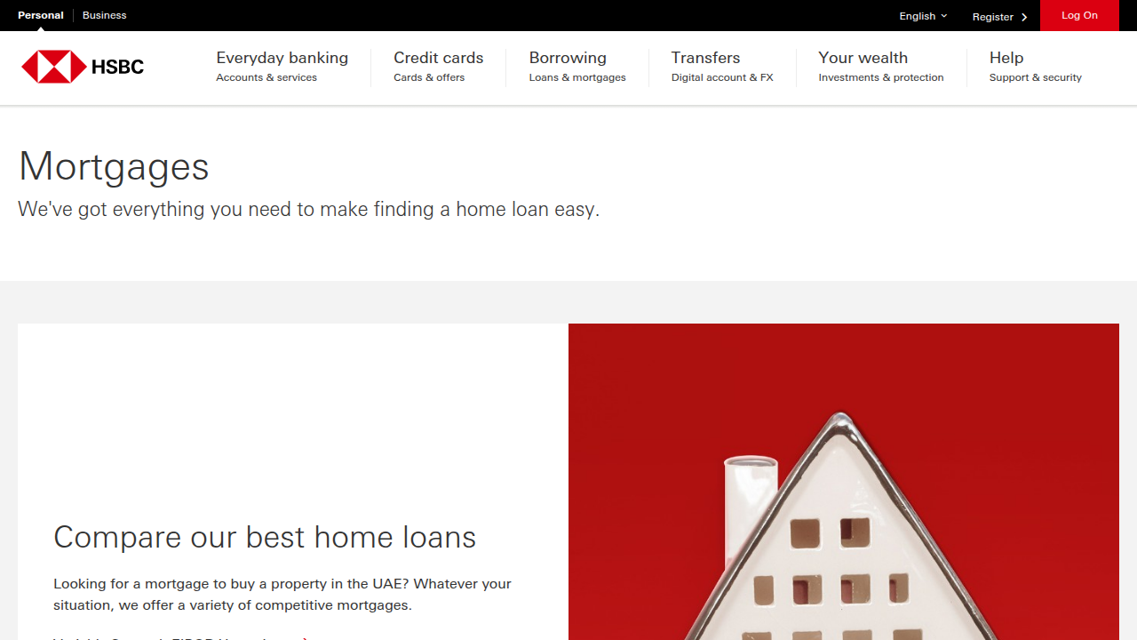 Information on mortgage options available for non-residents from a leading international bank in the UAE.