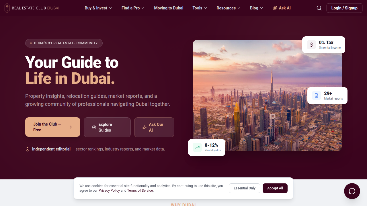 Access market analysis and historical data for Dubai's real estate cycles.