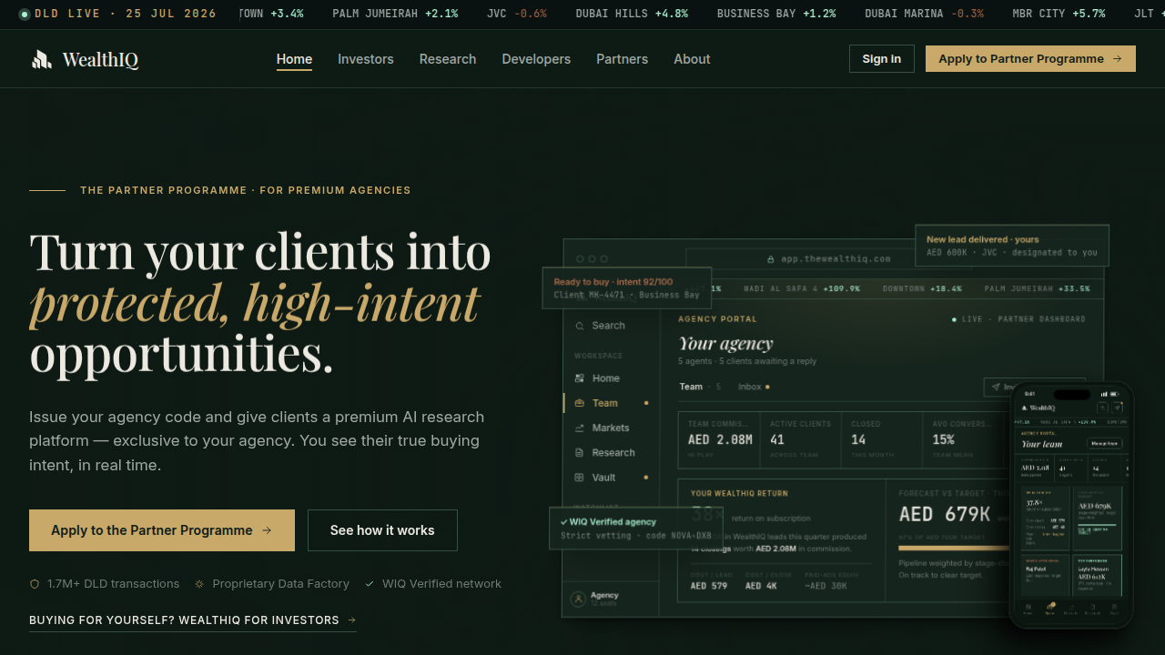 The Wealth IQ offers research and insights into investment strategies and market analysis.